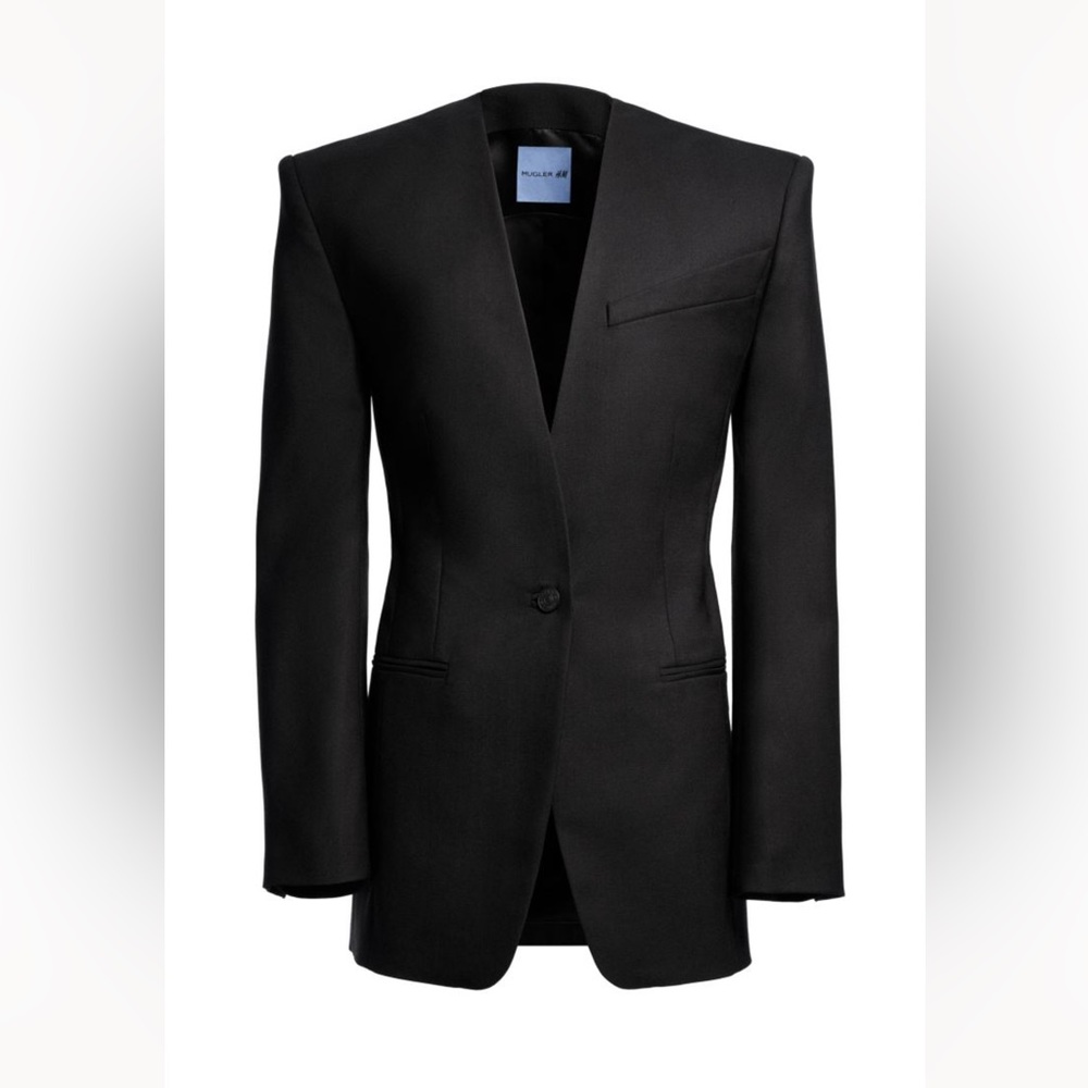 HM X Mugler Oversized Wool Blazer